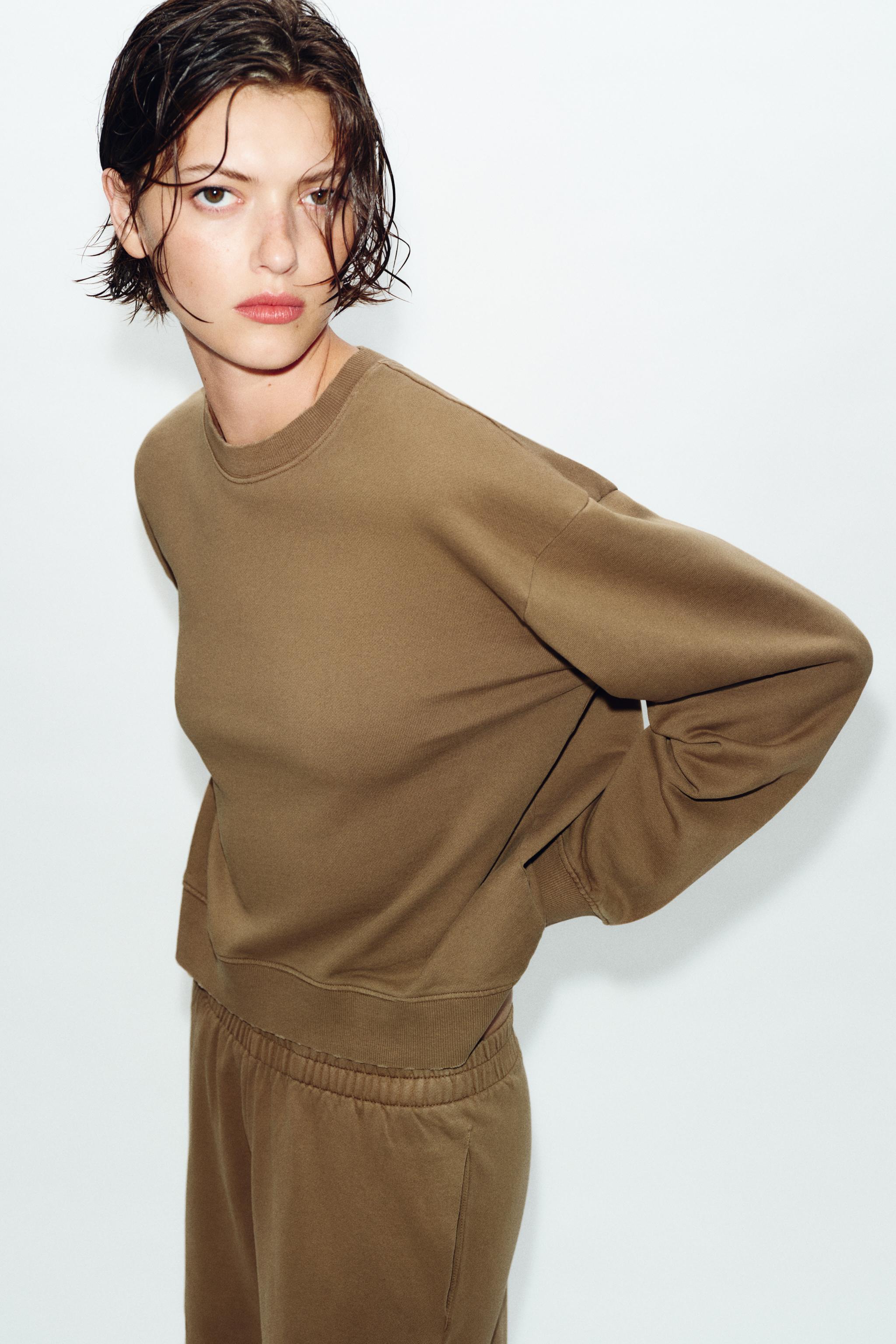 WASHED EFFECT SWEATSHIRT